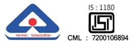 ISI mark certifying compliance with IS : 1180, licence CML No. 7200106894, held by Tula Trans Electricals